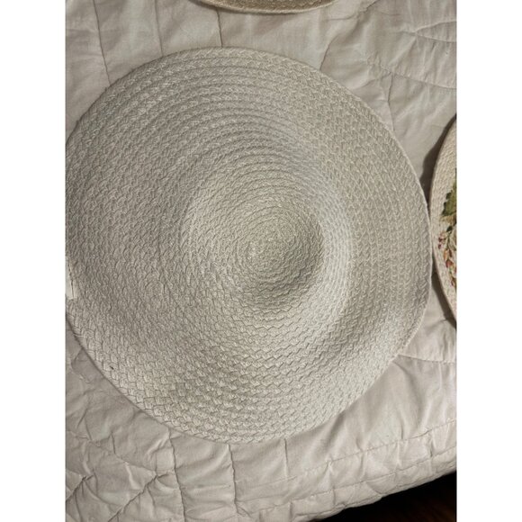 5 Pioneer woman Round "Grateful" Pumpkin Placemats 13” Braided Cotton Table Top - Picture 6 of 8